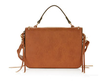 Load image into Gallery viewer, Metallic Sky Studded Crossbody With Fringe
